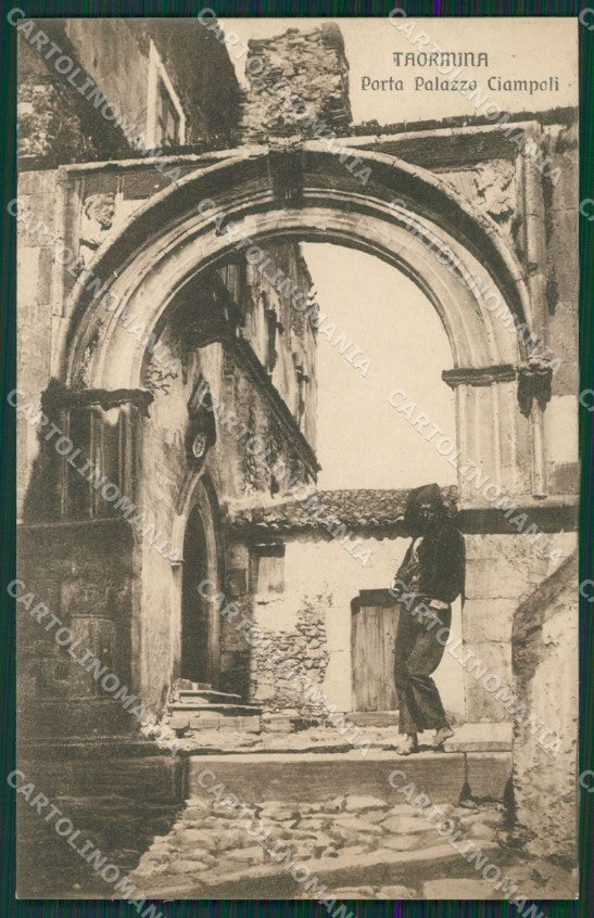 Messina Taormina Porta Palazzo Ciampoli cartolina KV6529 – fronte