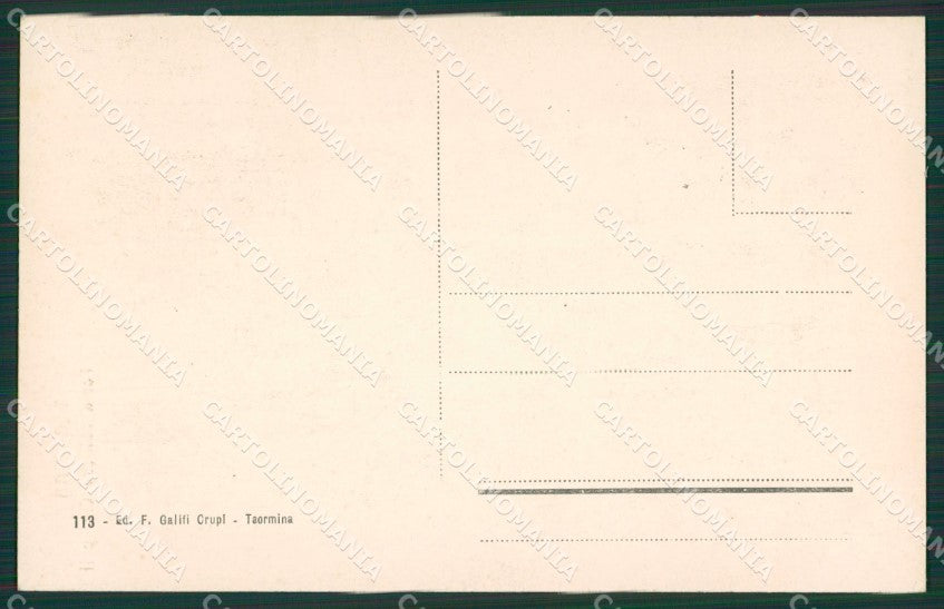Messina Taormina Porta Palazzo Ciampoli cartolina KV6529 – retro