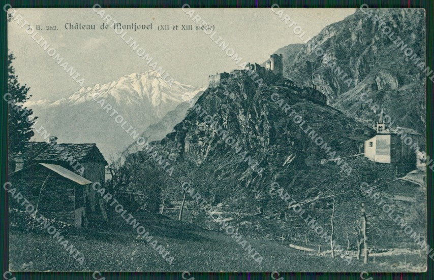 Aosta Montjovet Castello di cartolina KV6531 – fronte
