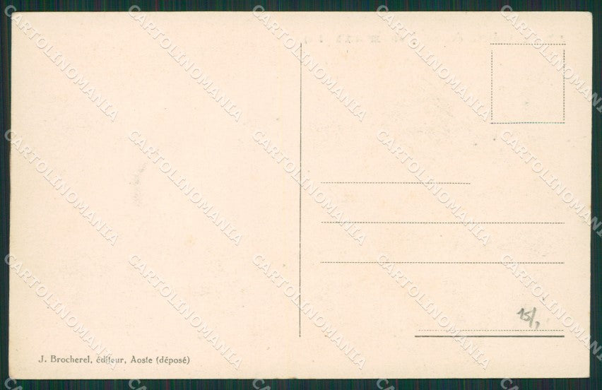 Aosta Montjovet Castello di cartolina KV6531 – retro