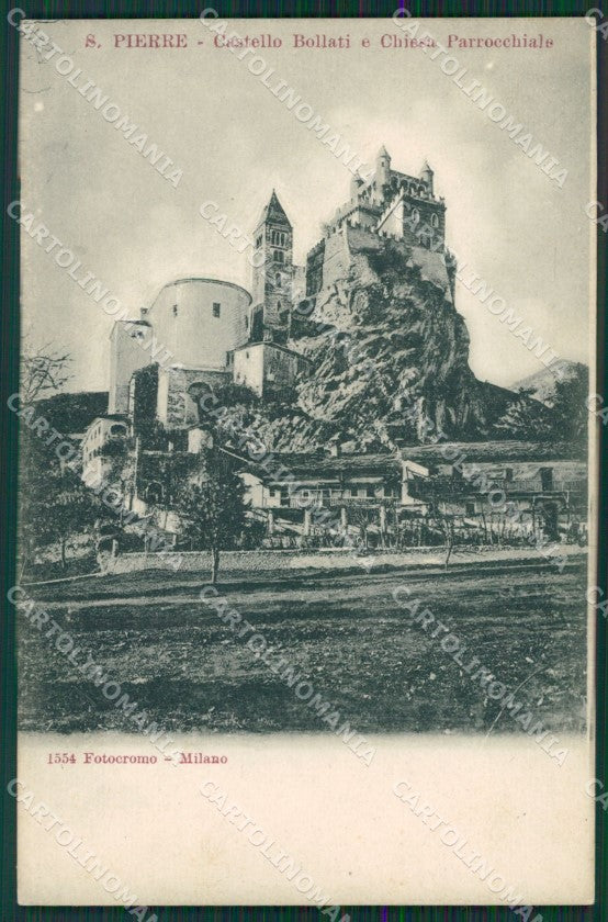 Aosta Saint Pierre Castello Bollati cartolina KV6535 – fronte
