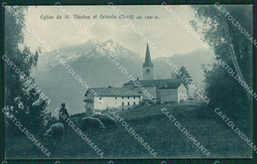 Aosta Saint Nicolas Grivola cartolina KV6537 – fronte