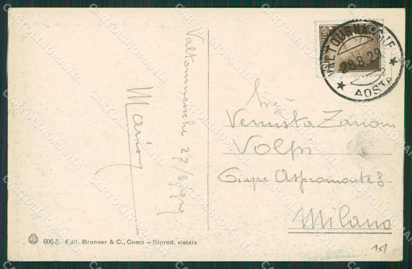Aosta Vatournenche cartolina KV6547 – retro