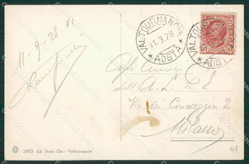 Aosta Valtournenche Cervino cartolina KV6550 – retro