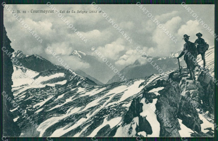 Aosta Courmayeur Alpinismo cartolina KV6552 – fronte