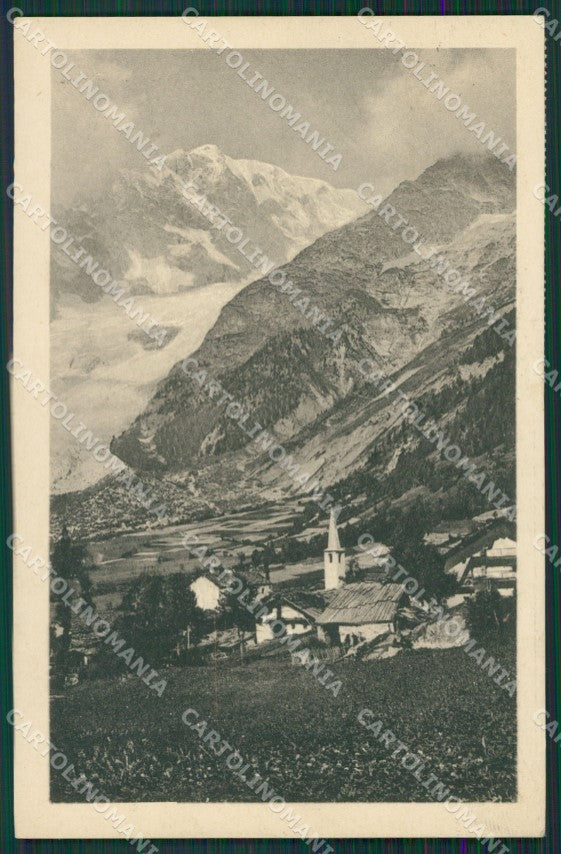 Aosta Courmayeur Entrèves cartolina KV6554 – fronte