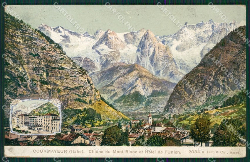 Aosta Courmayeur cartolina KV6557 – fronte