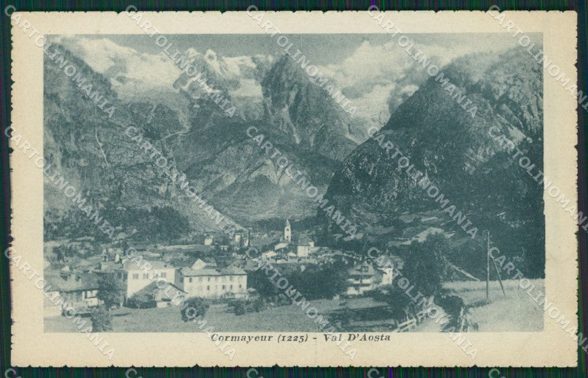 Aosta Courmayeur cartolina KV6560 – fronte