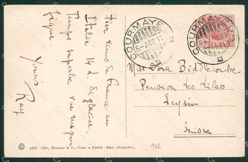 Aosta Courmayeur cartolina KV6564 – retro