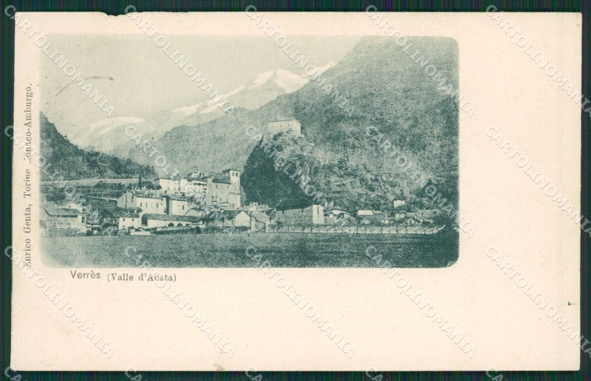 Aosta Verrès ABRASA cartolina KV6576 – fronte