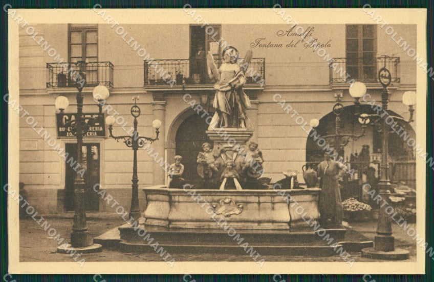 Salerno Amalfi Fontana cartolina KV6605 – fronte