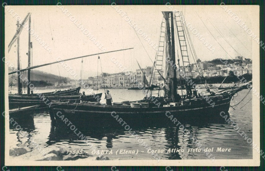 Latina Gaeta Barche SCOLLATA cartolina KV6617 – fronte