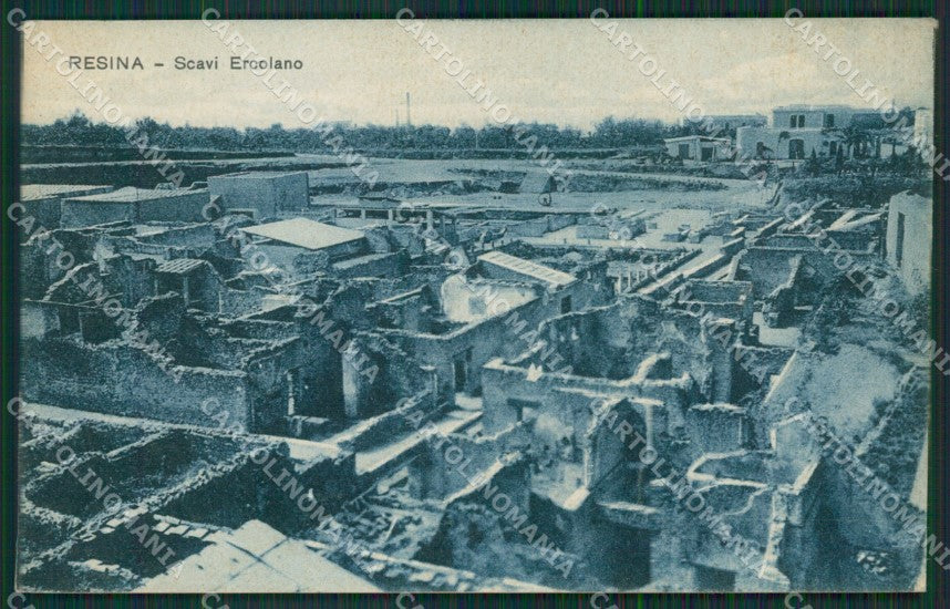 Napoli Ercolano Resina Scavi ABRASA cartolina KV6630 – fronte