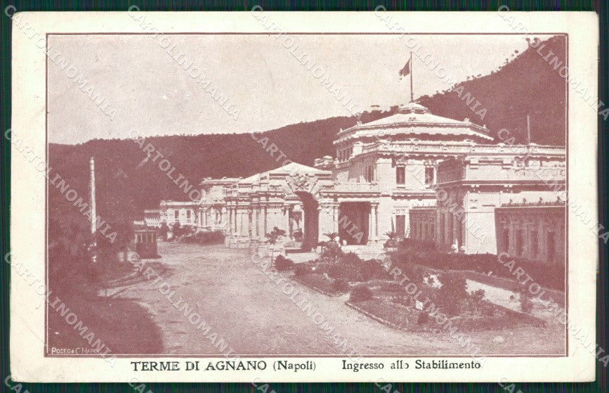 Napoli Agnano Terme di PIEGA cartolina KV6662 – fronte