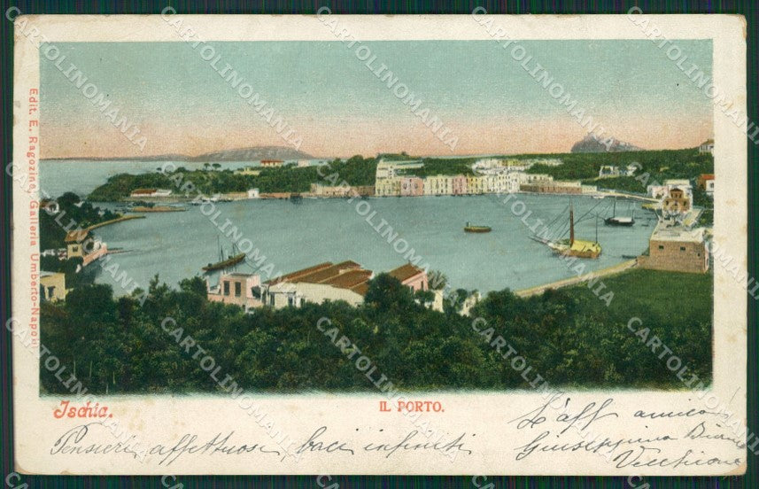 Napoli Ischia PIEGA cartolina KV6683 – fronte