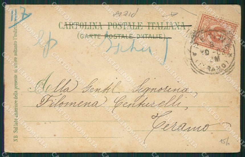 Napoli Ischia PIEGA cartolina KV6683 – retro