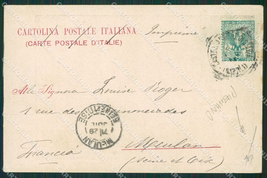 Napoli Castellammare di Stabia Quisisana PIEGHINA cartolina KV6698 – retro