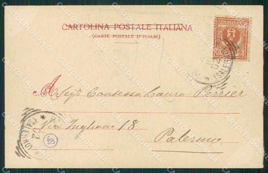Salerno Ravello cartolina KV6703 – retro