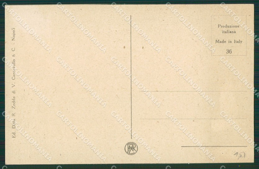 Napoli Capri Costumi cartolina KV6708 – retro