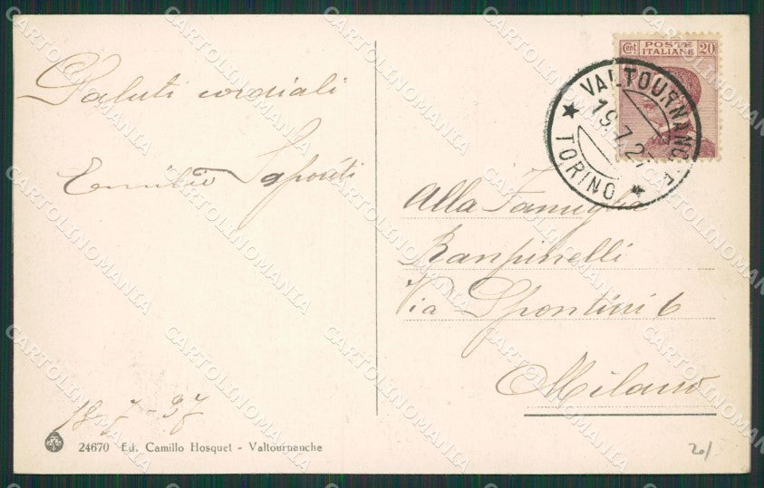 Aosta Valtournenche cartolina KV6715 – retro