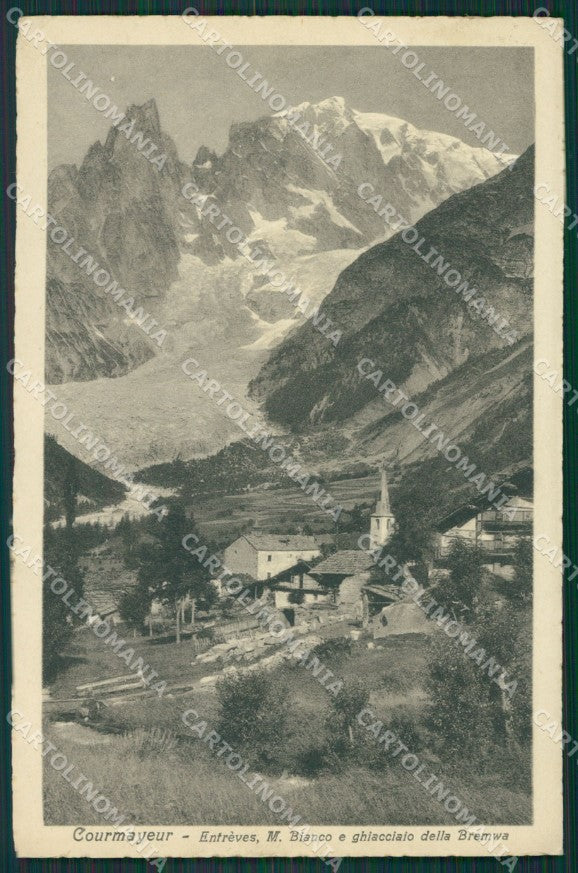 Aosta Courmayeur Entrèves cartolina KV6718 – fronte