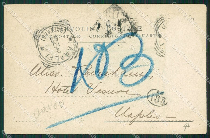 Salerno Amalfi ABRASA cartolina KV6728 – retro