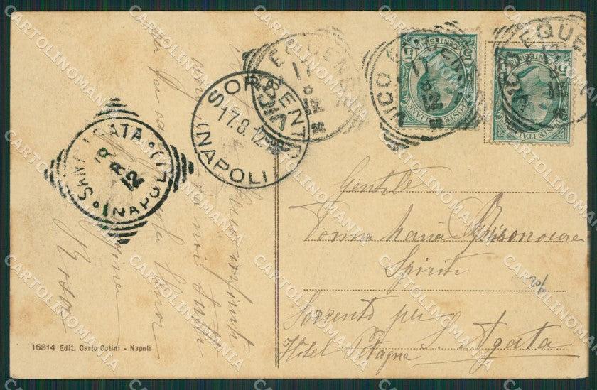 Napoli Vico Equense Stabilimento Scraja cartolina KV6755 – retro