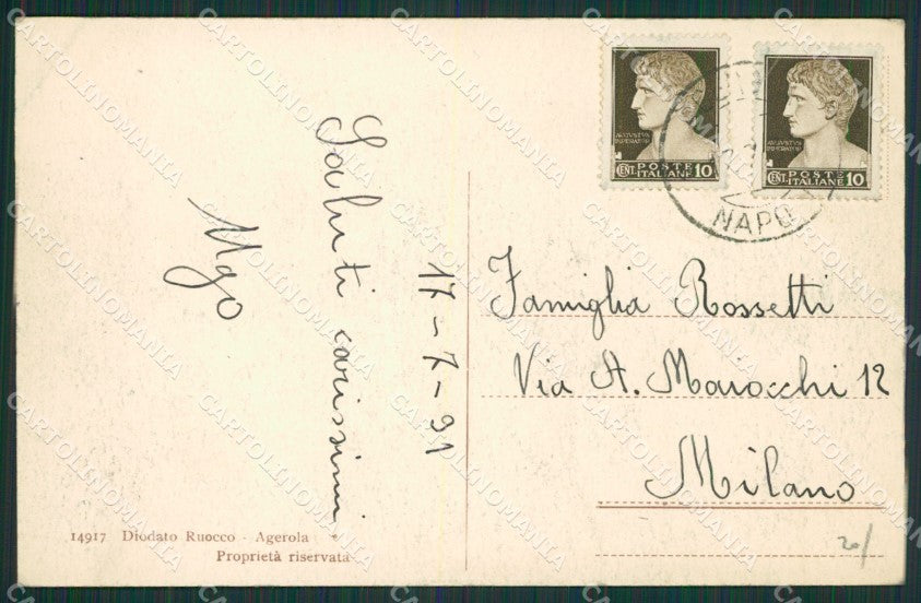 Napoli Agerola Pianillo cartolina KV6756 – retro