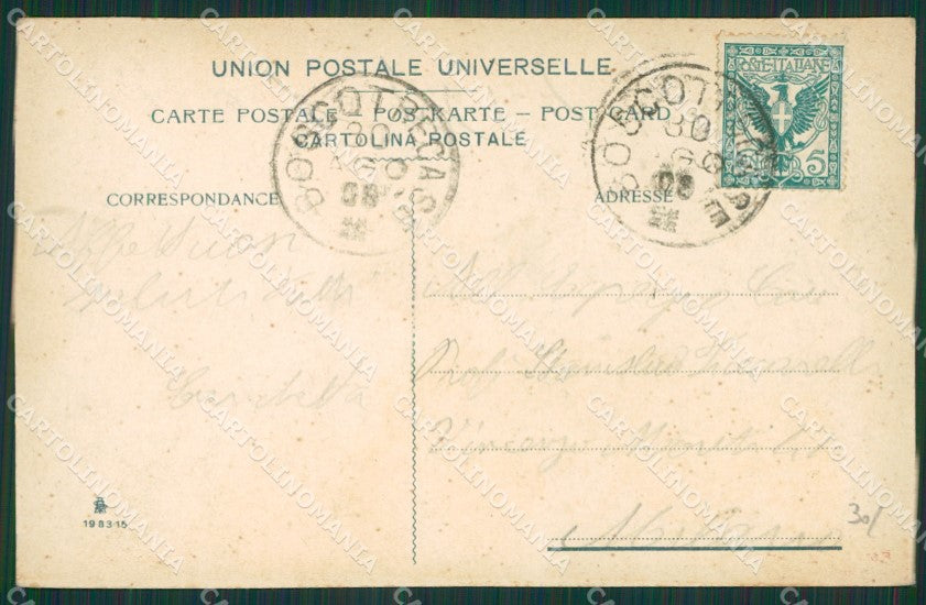 Napoli Boscotrecase Eruzione Vesuvio cartolina KV6784 – retro