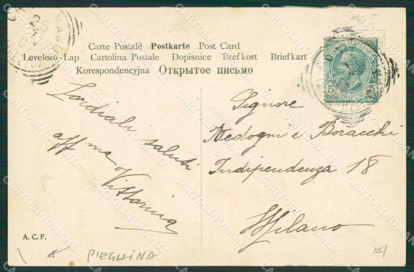 Arezzo Chitignano PIEGHINA cartolina KV6785 – retro