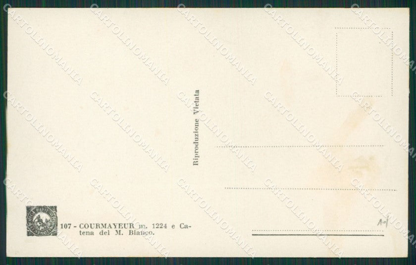 Aosta Courmayeur Foto cartolina KV6811 – retro