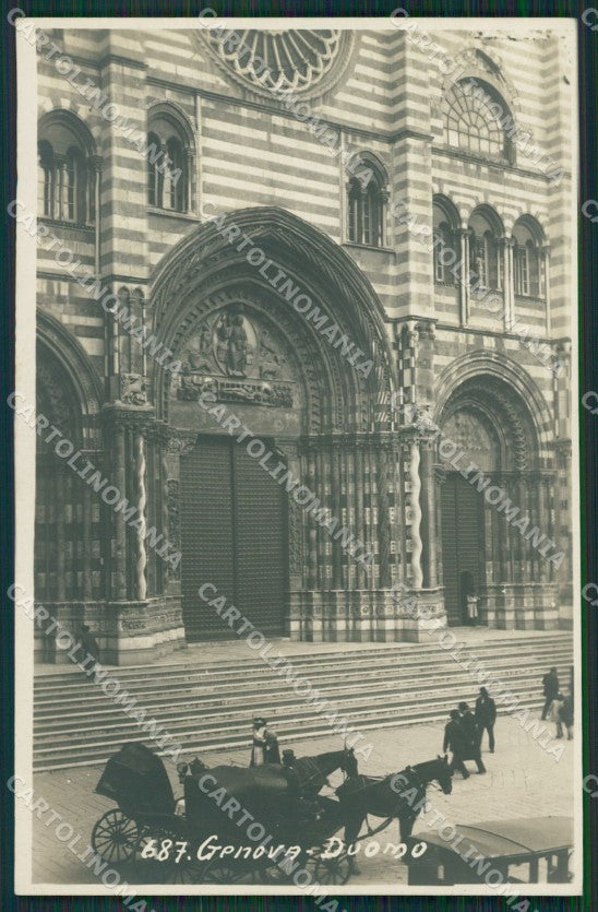 Genova Città Carrozza Foto cartolina KV6822 – fronte