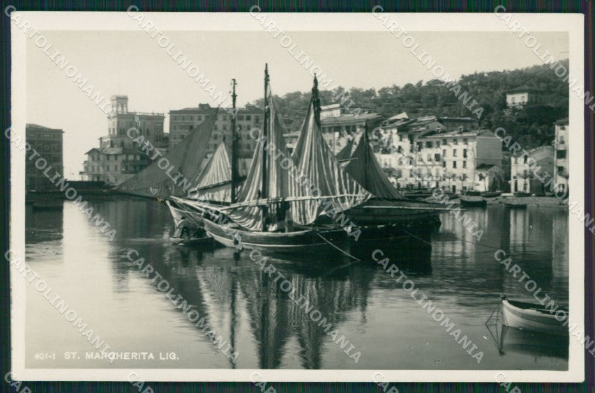 Genova Santa Margherita Ligure Barca Foto cartolina KV6832 – fronte