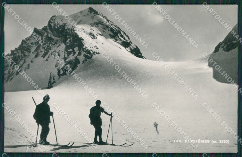 Aosta Rhème Col di Sci Foto cartolina KV6834 – fronte