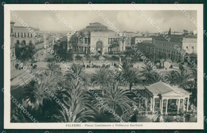 Palermo Città Politeama Garibaldi Foto cartolina KV6840 – fronte