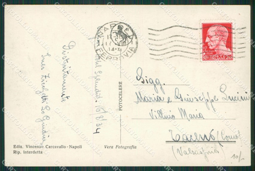 Napoli Capri Foto cartolina KV6857 – retro