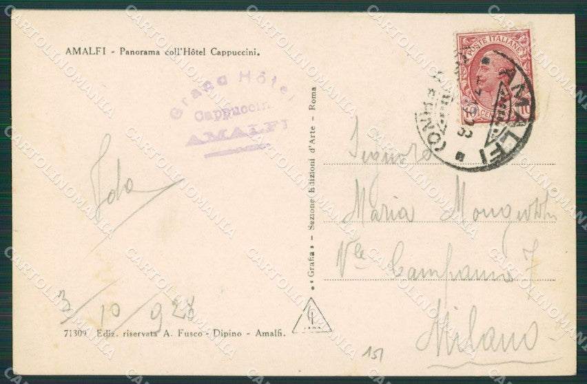 Salerno Amalfi Foto cartolina KV6877 – retro