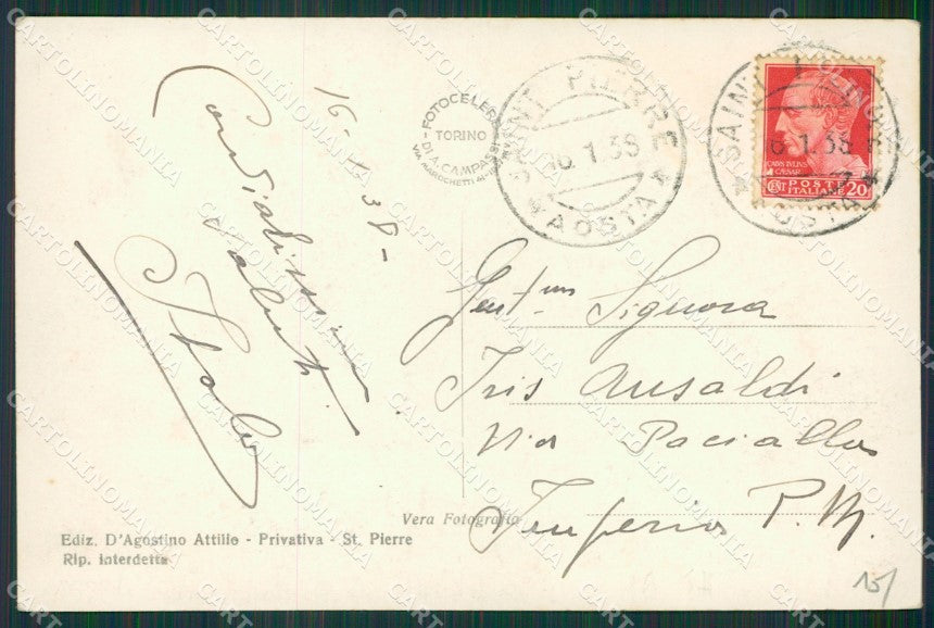 Aosta Saint Pierre Foto cartolina KV6892 – retro
