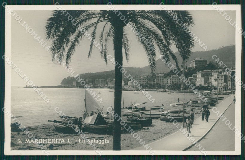 Genova Santa Margherita Ligure Barche Foto cartolina KV6897 – fronte