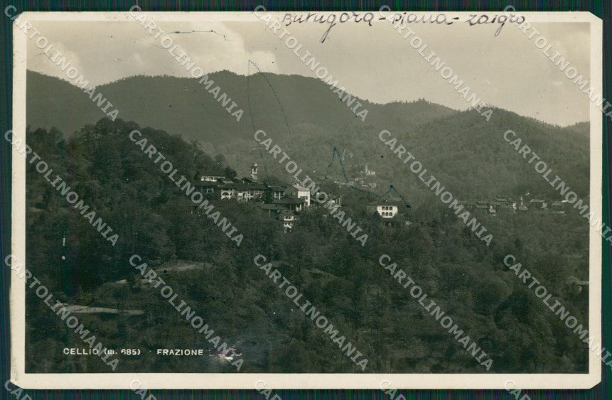 Vercelli Cellio ANGOLINI TAGLIATI Foto cartolina KV6900 – fronte