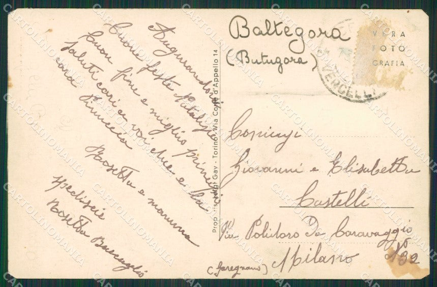 Vercelli Cellio ANGOLINI TAGLIATI Foto cartolina KV6900 – retro