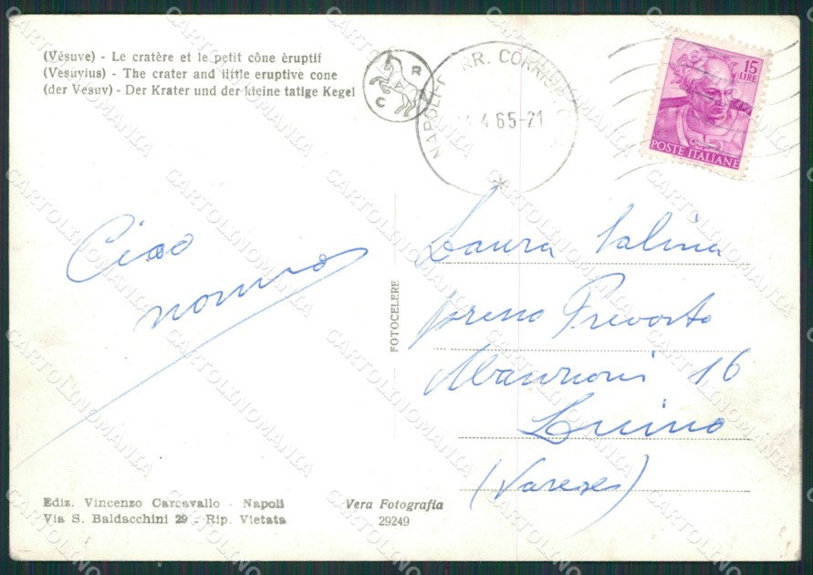 Napoli Boscotrecase Vesuvio Foto FG cartolina KV6917 – retro