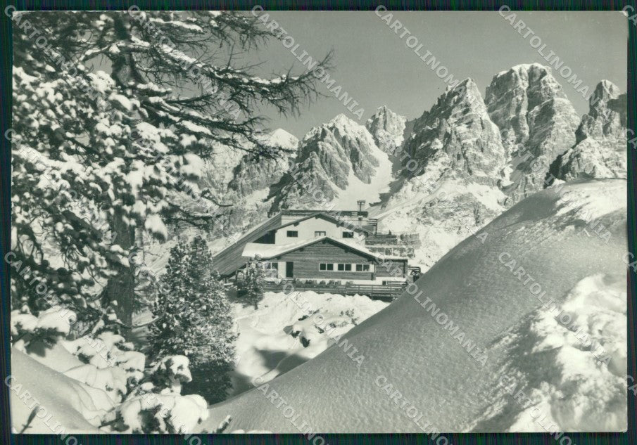 Belluno Cortina Nevicata Foto FG cartolina KV6918 – fronte