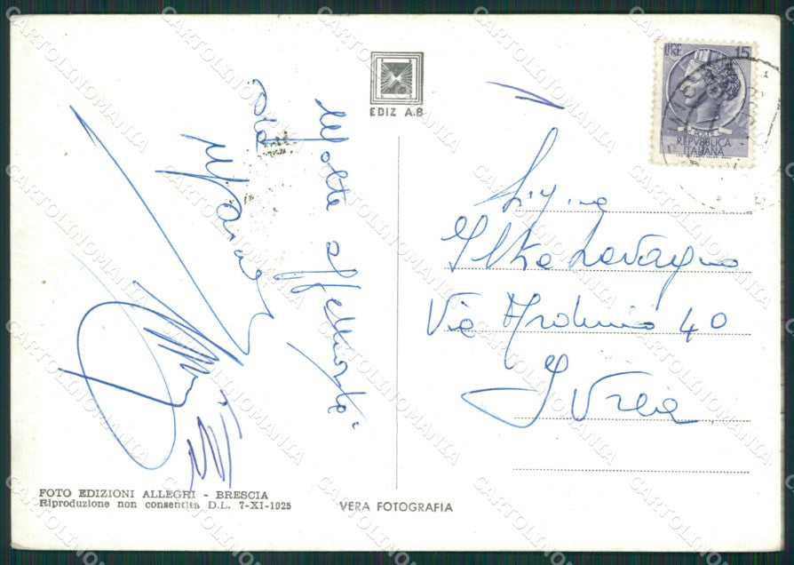 Brescia Sirmione Lago di Garda Foto FG cartolina KV6934 – retro