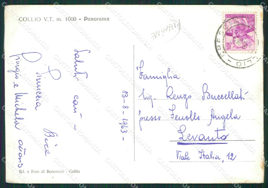 Brescia Collio PIEGHINE Foto FG cartolina KV6937 – retro