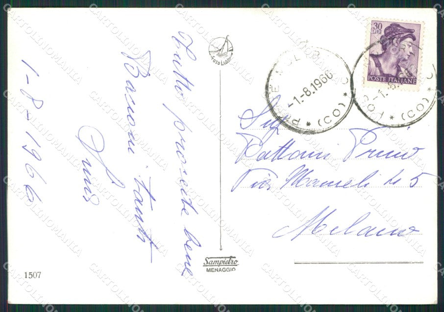 Como Moltrasio Torno Lago di Como Foto FG cartolina KV6942 – retro