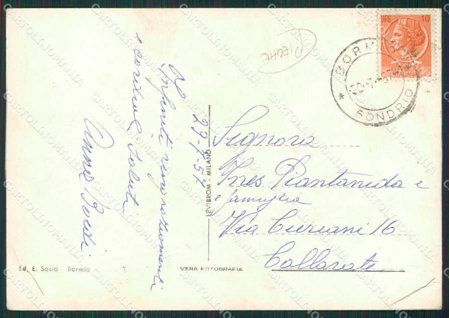 Sondrio Bormio PIEGHE Foto FG cartolina KV6945 – retro