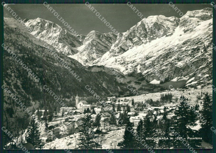 Verbania Macugnaga Nevicata Foto FG cartolina KV6950 – fronte