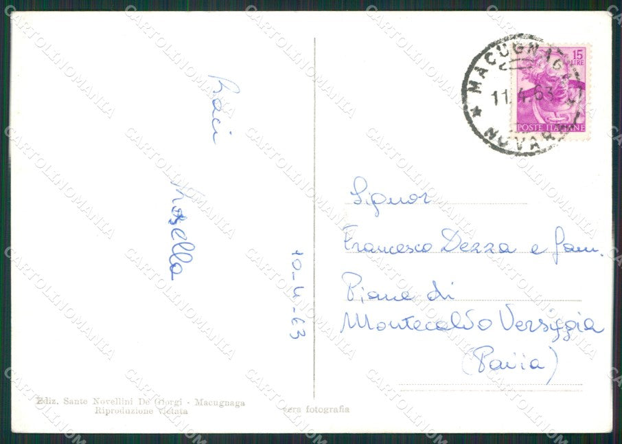 Verbania Macugnaga Nevicata Foto FG cartolina KV6950 – retro