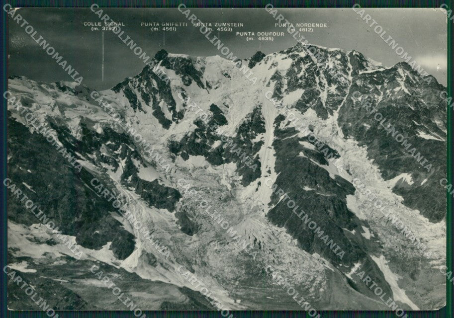 Aosta Monte Rosa Cai Foto FG cartolina KV6953 – fronte